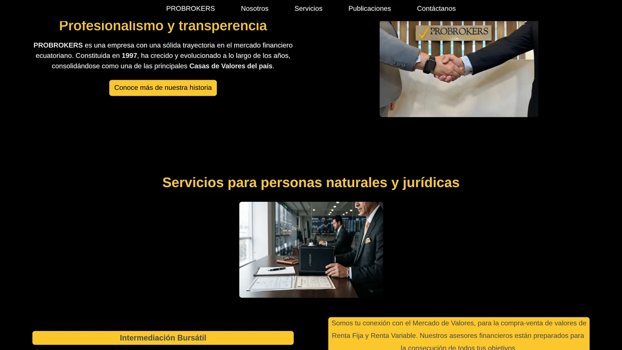 Probrokers: revisión de la casa de valores ecuatoriana